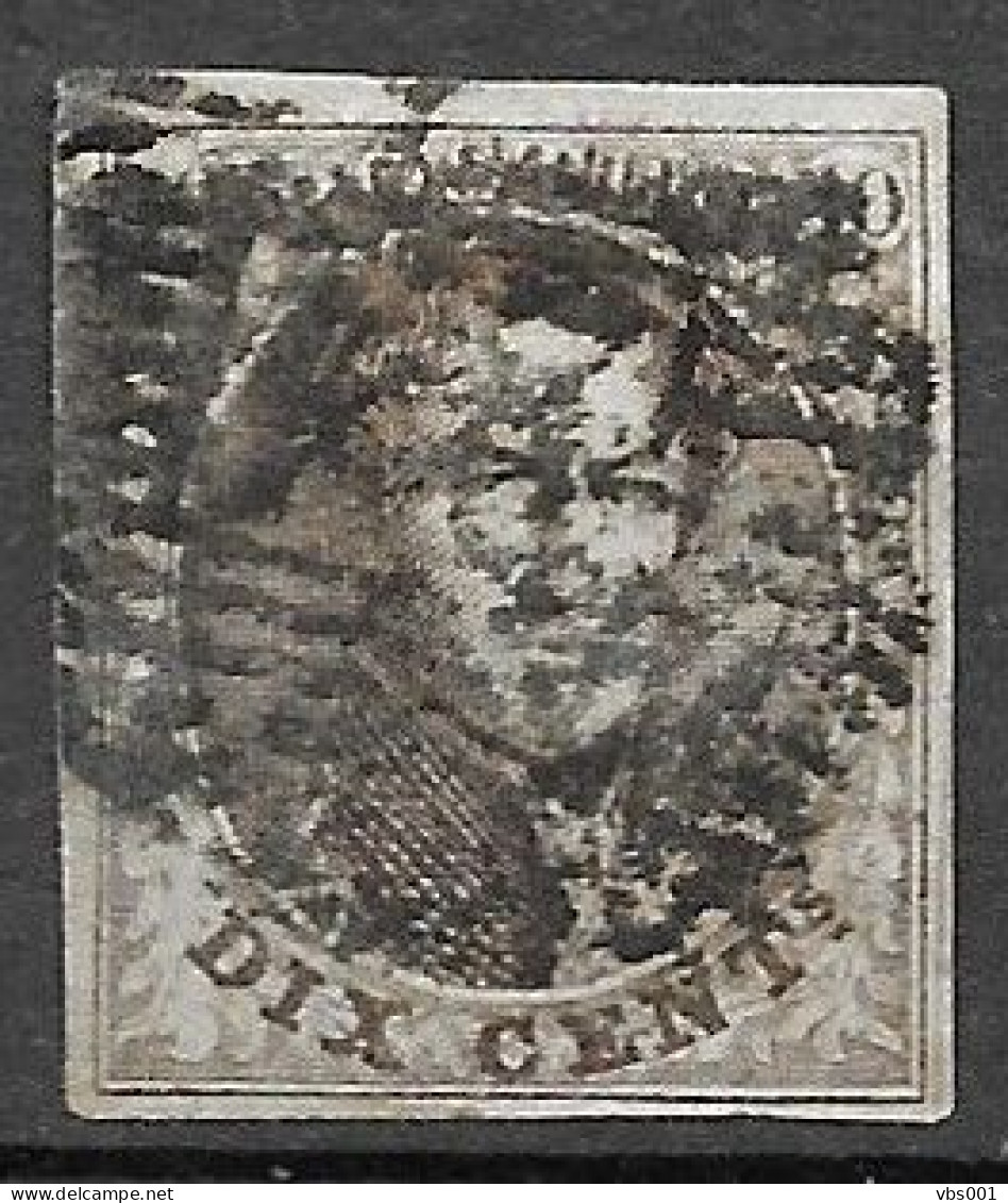 OBP10 Met 4 Randen En Met Balkstempel (onduidelijk, Zie Scans) - 1858-1862 Medallones (9/12)