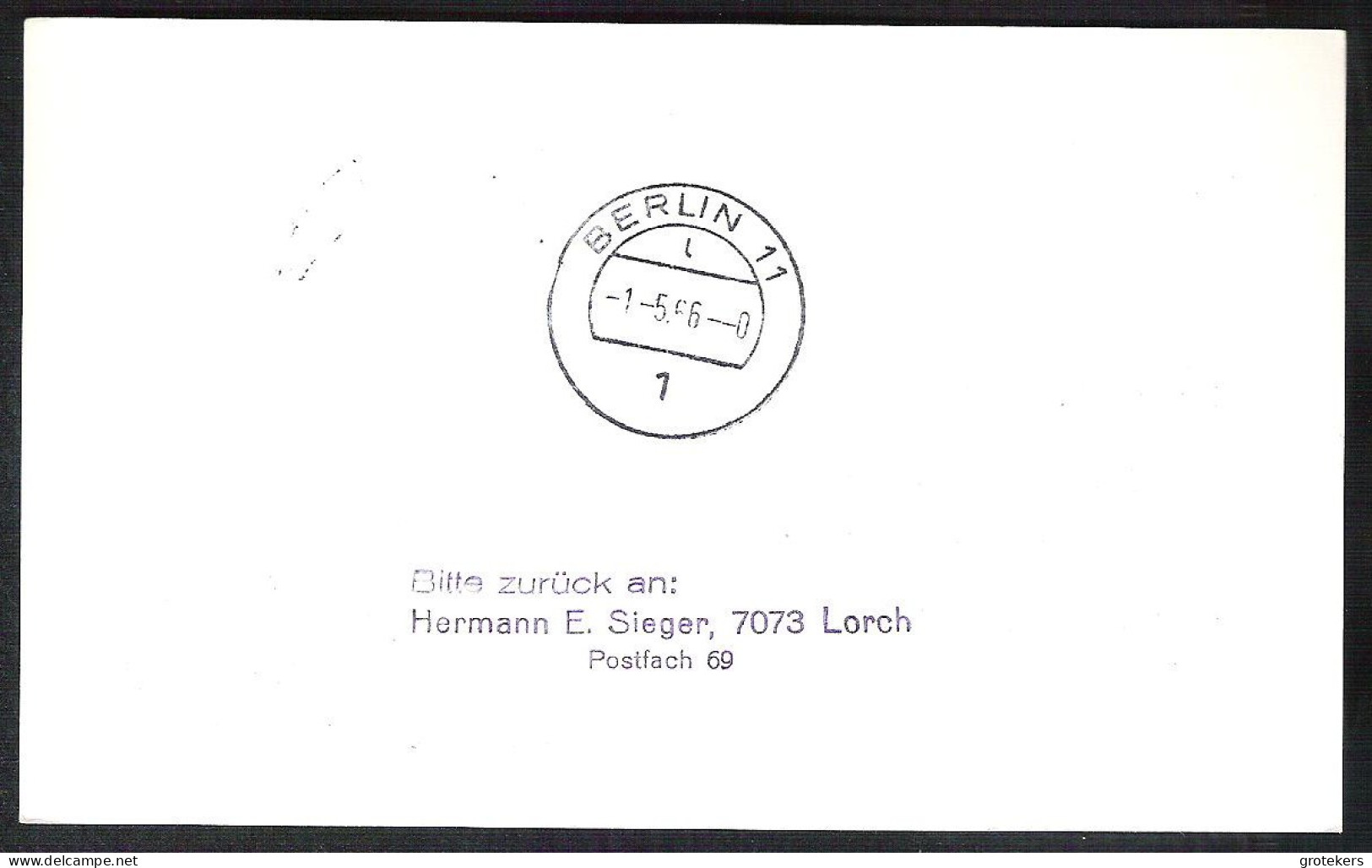 DEUTSCHLAND 1966 Einzige Jet-Verbindung Hannover-Berlin Tempelhof PANAM Flug PA 640 - Covers & Documents