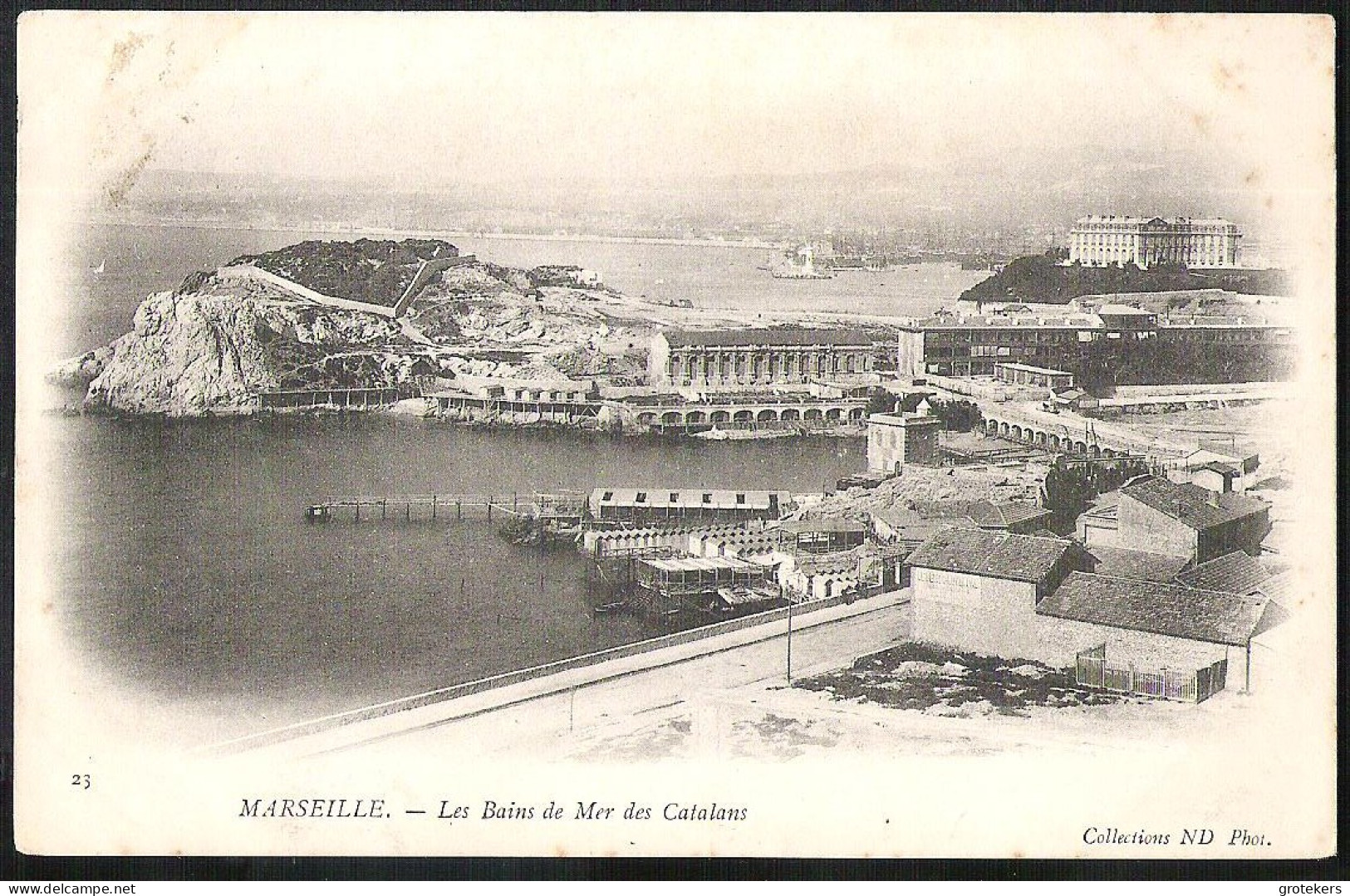 FRANCE Ca 1900 Postcard MARSEILLE Les Bains De Mer Des Catalans - Endoume, Roucas, Corniche, Plages
