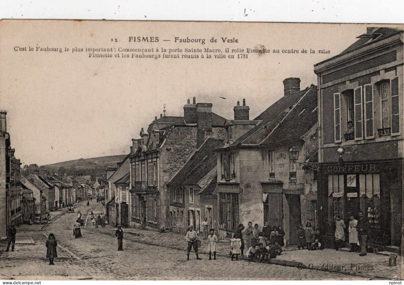 C P A  - 51 -  FISMES    -   Faubourg De Vesle - Fismes