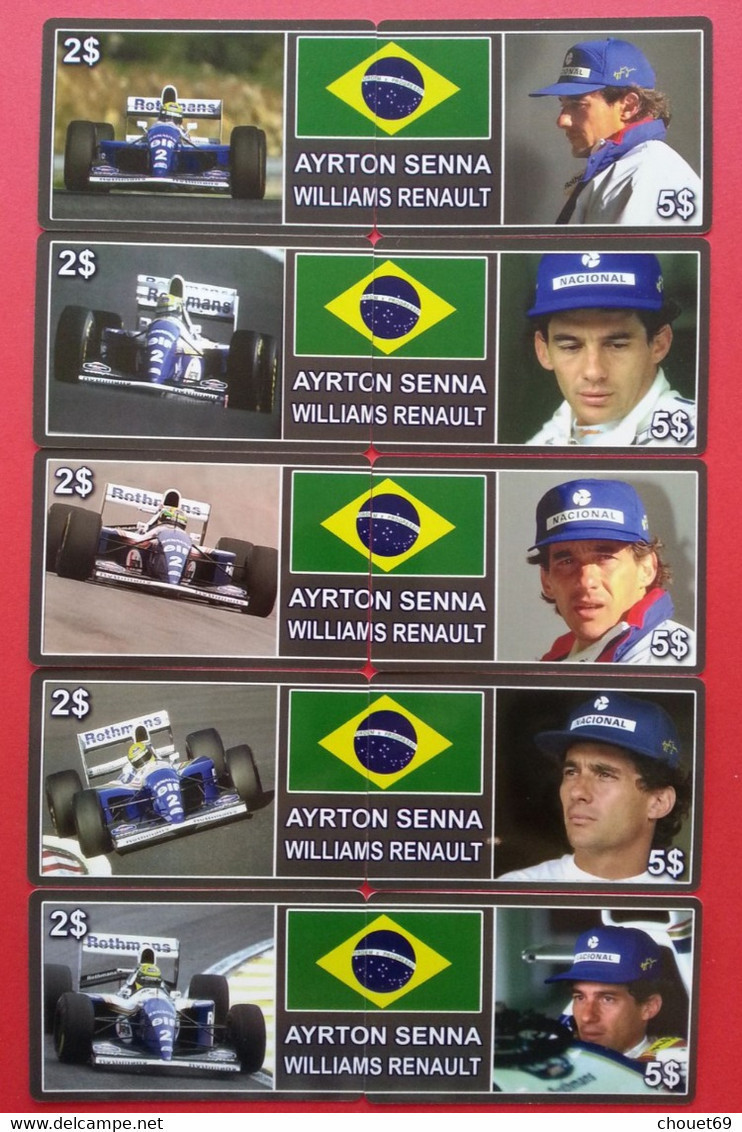 10 Tickets Ayrton Senna Williams Reanult F1 Tirage 100 Exemplaires Willcom - Non Grattés (BG0621 - Personnages