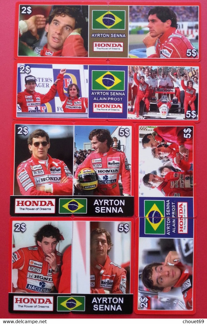 10 Tickets Ayrton Senna Honda F1 Tirage 100 Exemplaires Willcom - Non Grattés (BG0621 - Personaggi