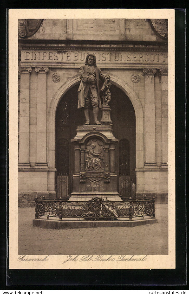 AK Eisenach / Thüringen, Joh. Seb. Bach`s Denkmal  - Eisenach