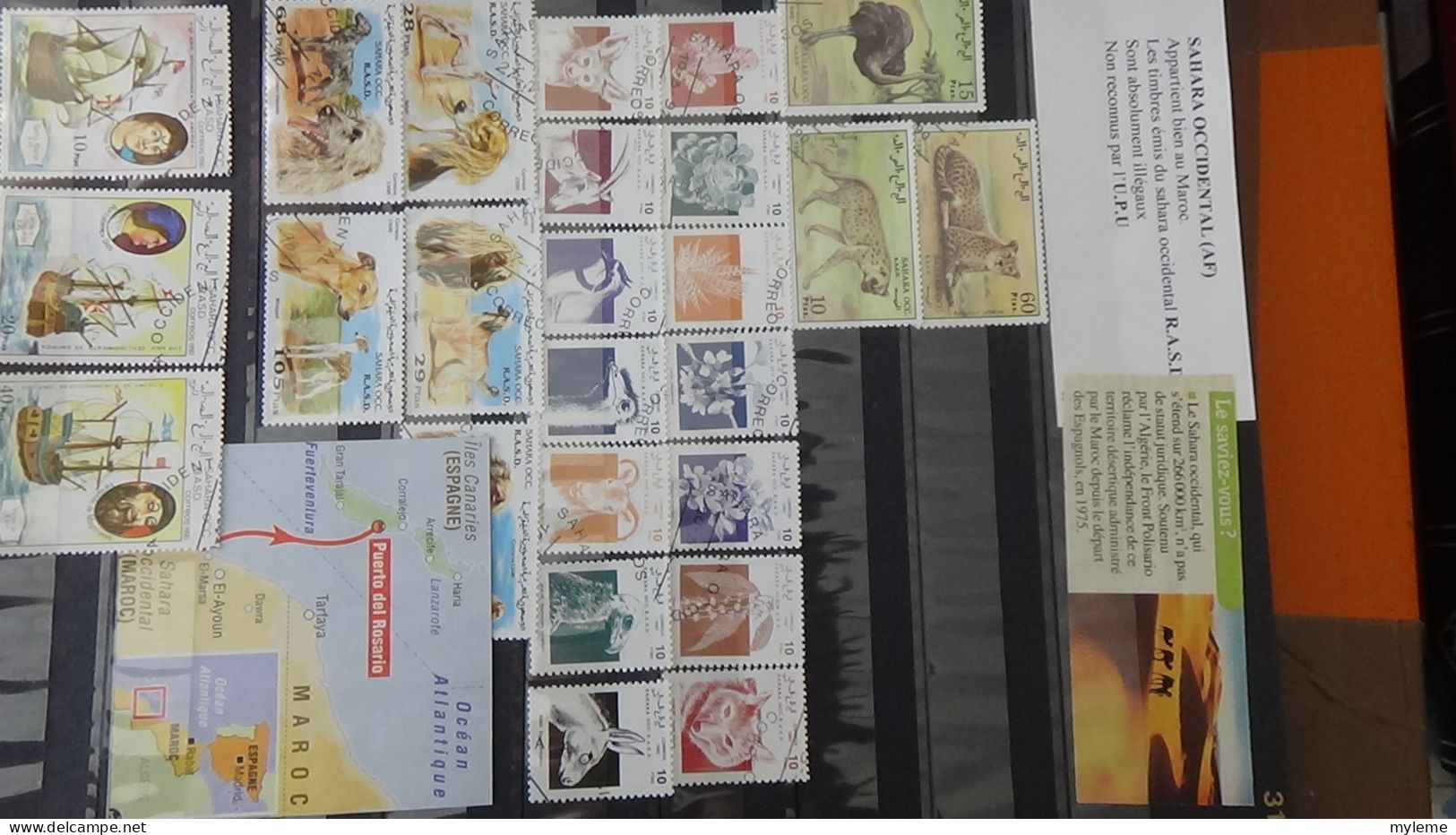 BF27 Ensemble de timbres de divers pays + Mouchons N° 124 + 125 + 126 **. Cote 705 euros