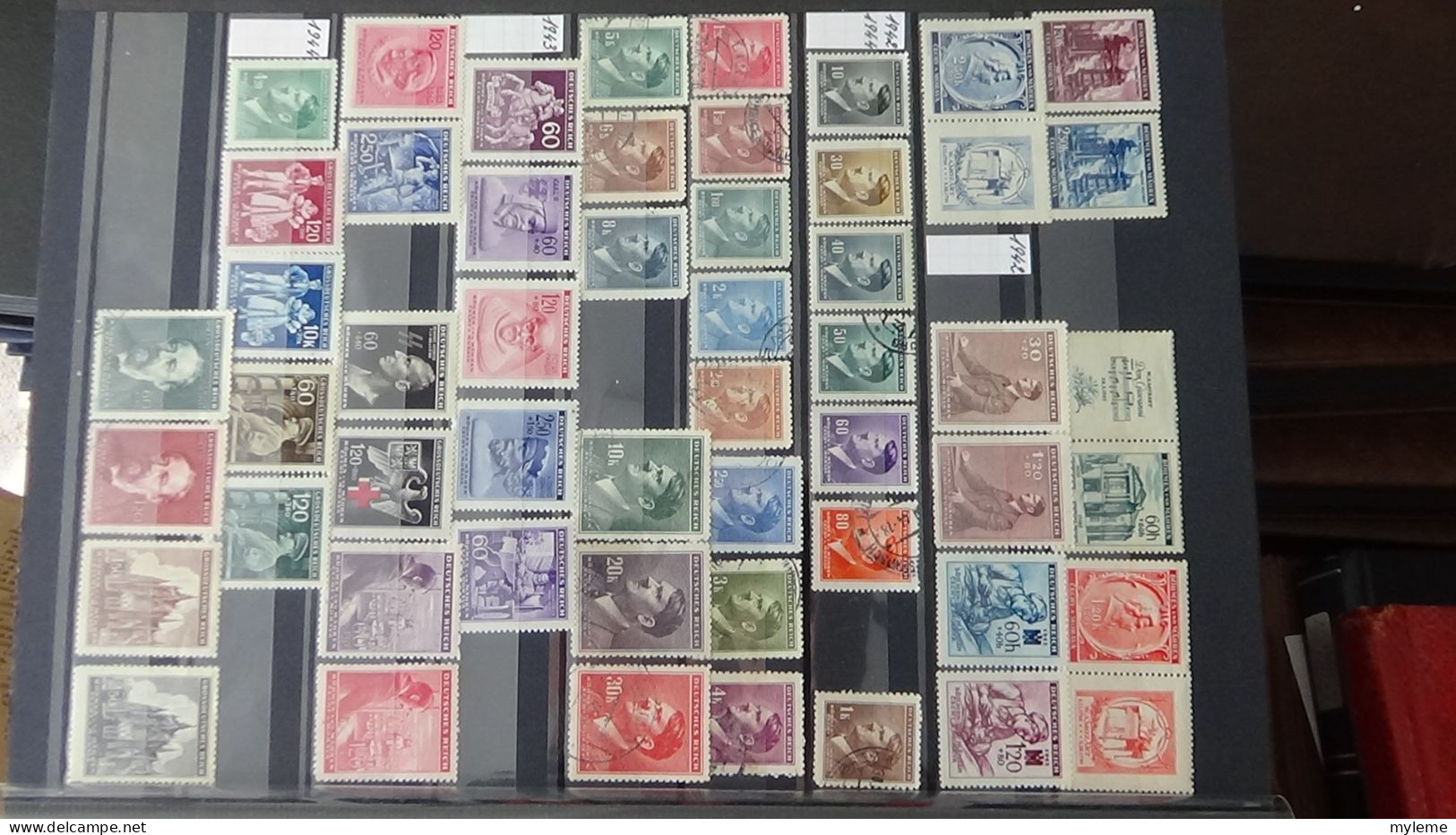 BF28 Ensemble de timbres de divers pays + Mouchon N° 127 **. Cote 525 euros