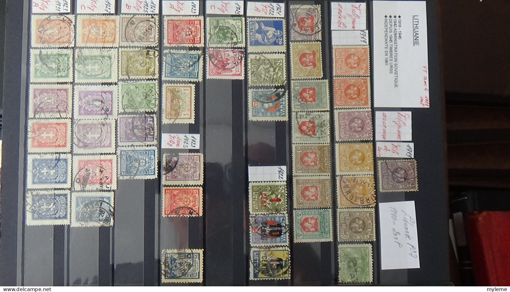 BF28 Ensemble de timbres de divers pays + Mouchon N° 127 **. Cote 525 euros