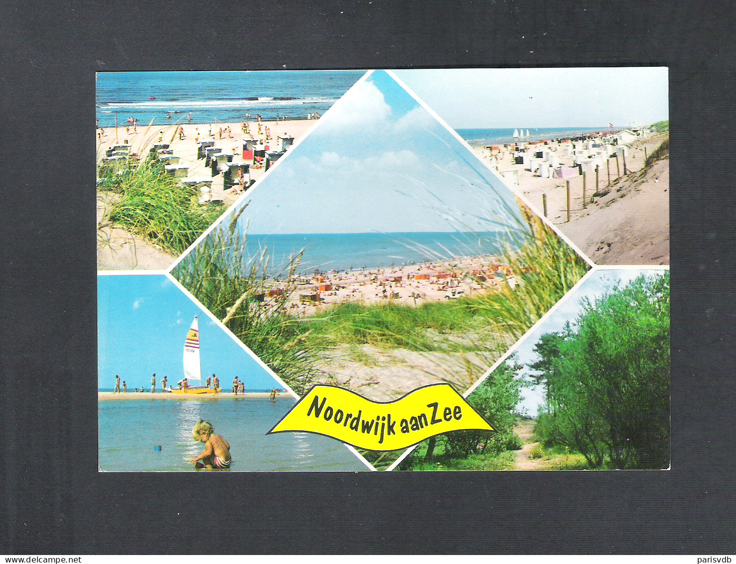 QSL RADIO CARD -  NOORDWIJK  AAN  ZEE ( 2 SCANS )   (10.417) - Radio