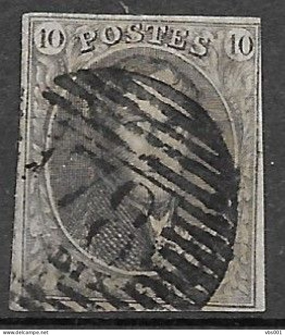 OBP10 Met 4 Randen En Met Balkstempel P78 Malines (zie Scans) - 1858-1862 Medallions (9/12)