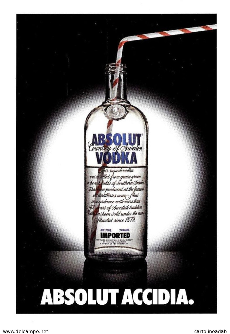 [MD9350] CPM - ABSOLUT ACCIDIA - ABSOLUTE VODKA COLLECTION 322 - PROMOCARD 6069 - PERFETTA - Non Viaggiata - Advertising