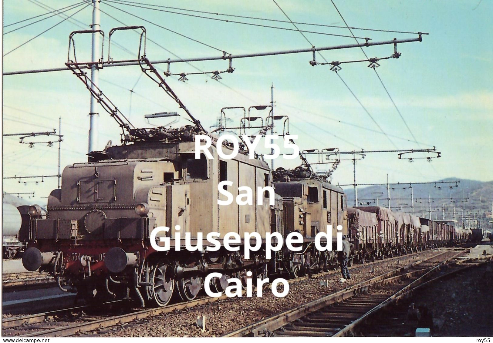 Liguria Savona San Giuseppe Di Cairo Frazione Di Cairo Montenotte Stazione Ferroviaria Sosta Treno Merci Savona Torino - Gares - Avec Trains