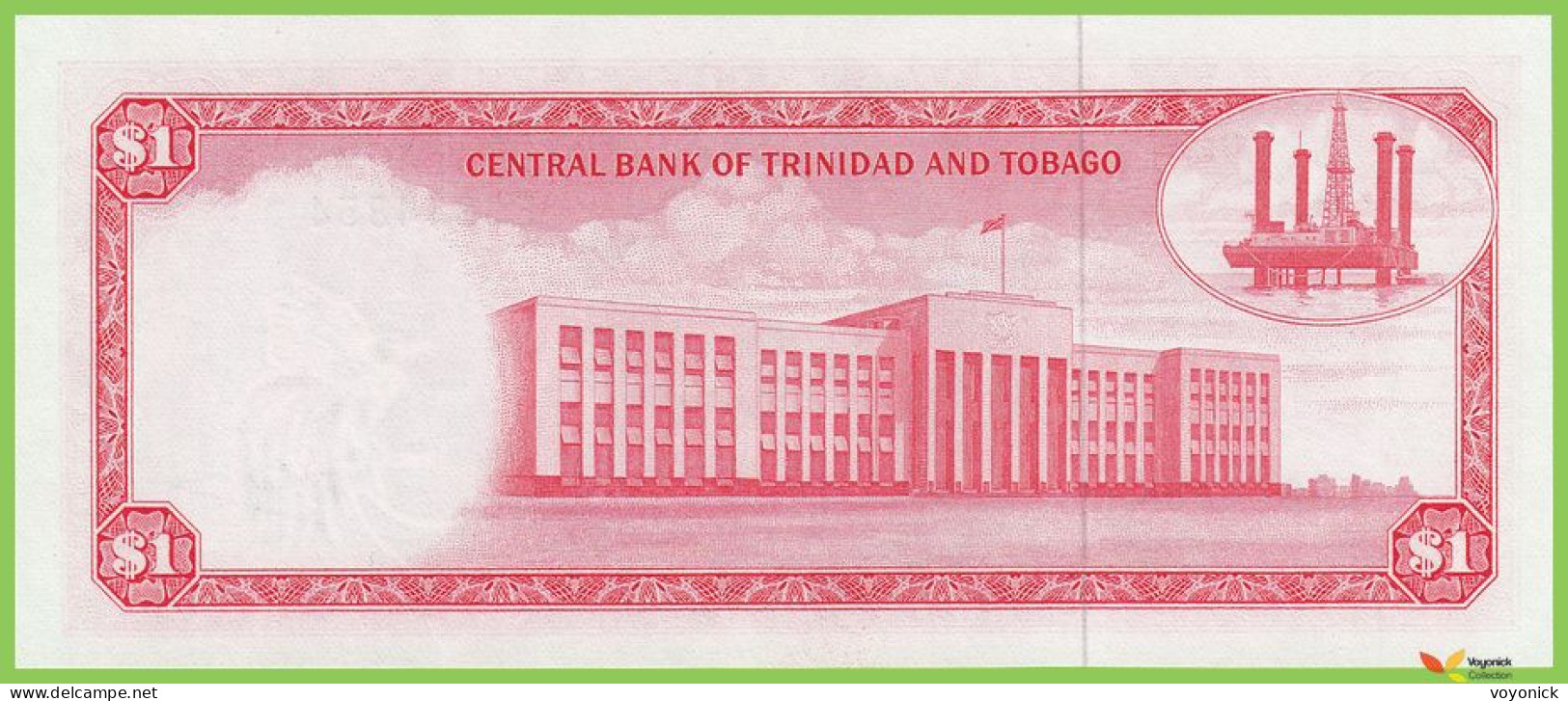 Voyo TRINIDAD & TOBAGO 1 Dollar L1964(1977) P30a B205a EB 844854  UNC - Trinidad En Tobago