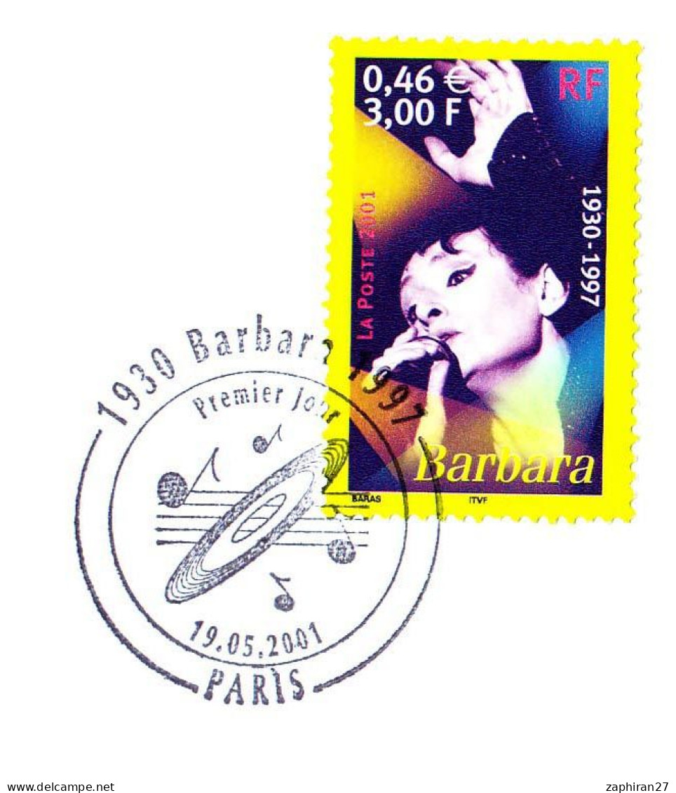 CHANTEUR : BARBARA 1930-1997 (19-5-2001)  #625# - Chanteurs