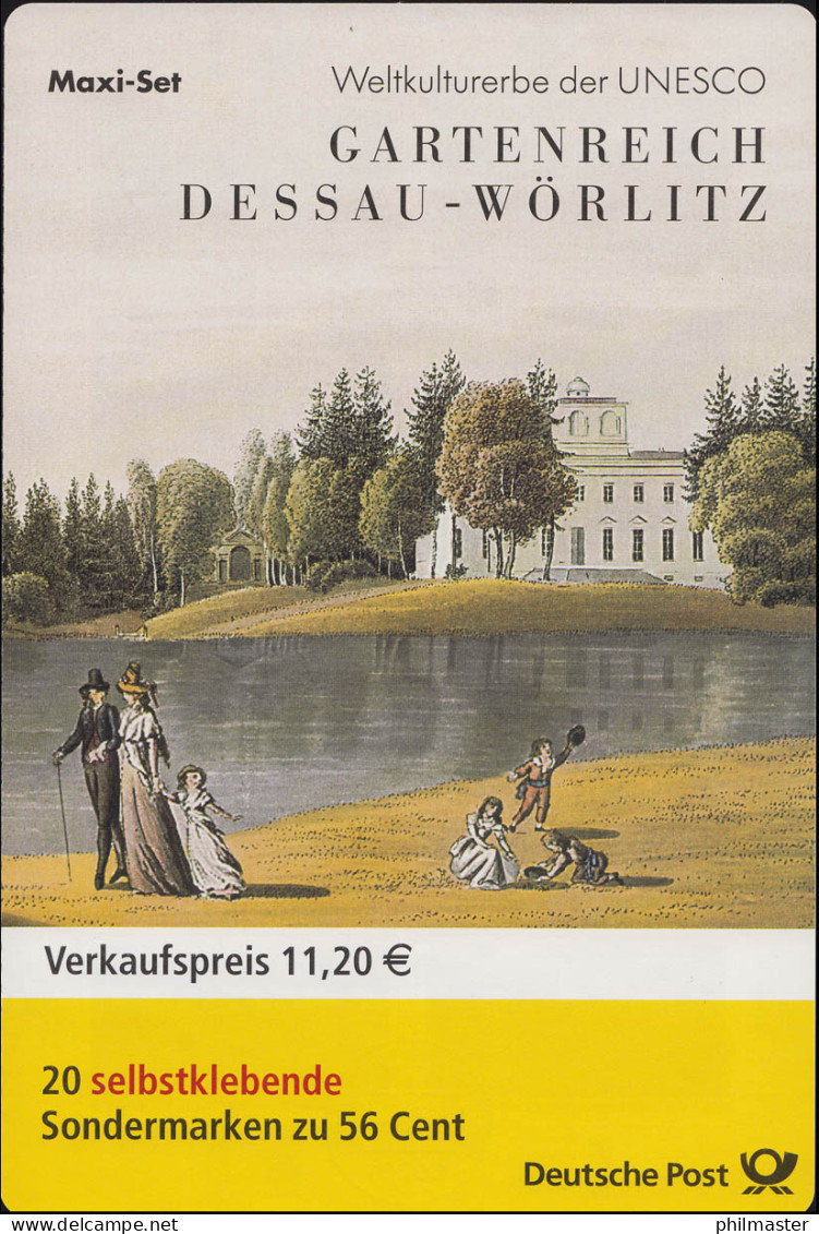 49 MH Dessau-Wörlitz/sk 2002, Postfrisches Markenheftchen Mit 20 Marken ** - 2001-2010