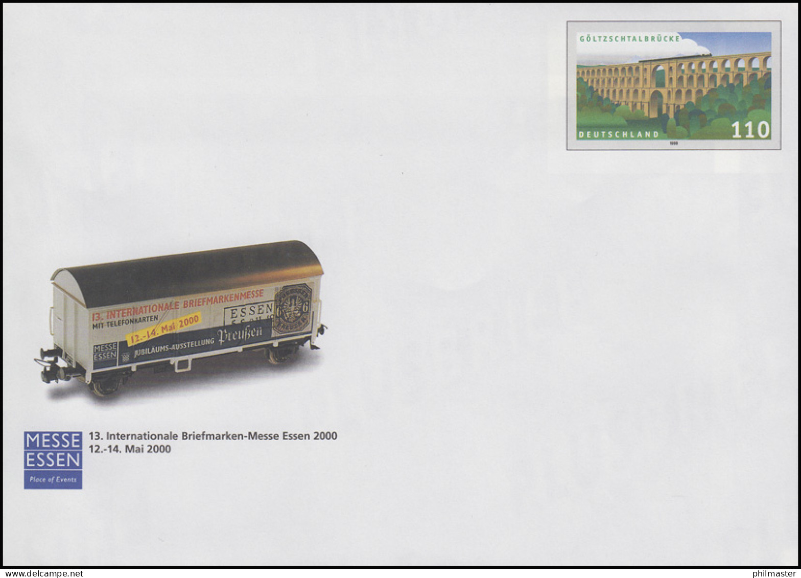 USo 14 Briefmarkenmesse ESSEN 2000, Postfrisch - Enveloppes - Neuves