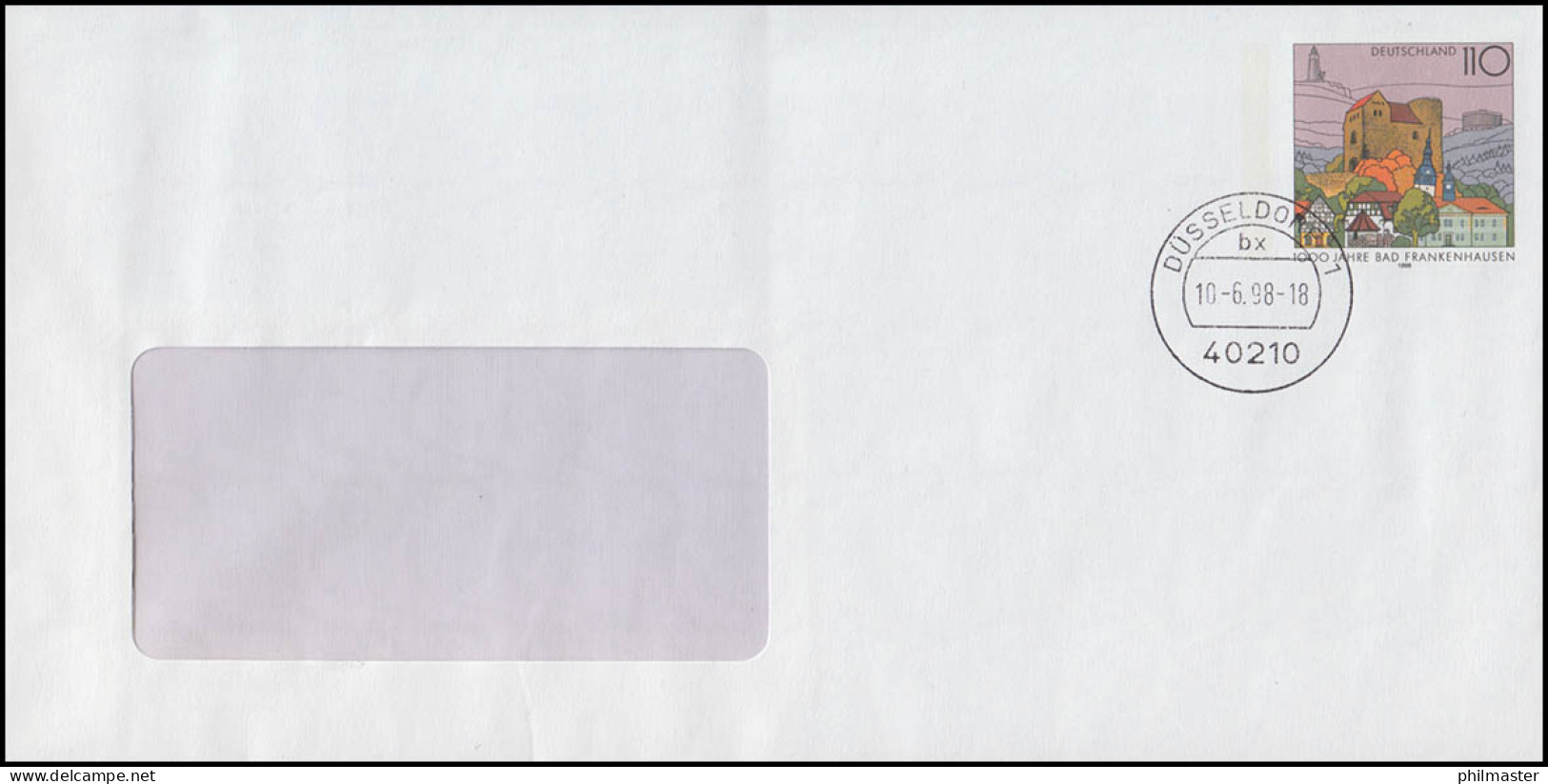 USo 2Y Bad Frankenhausen: FDC Mit Ersttagsstempel DÜSSELDORF 10.6.1998 - Enveloppes - Neuves