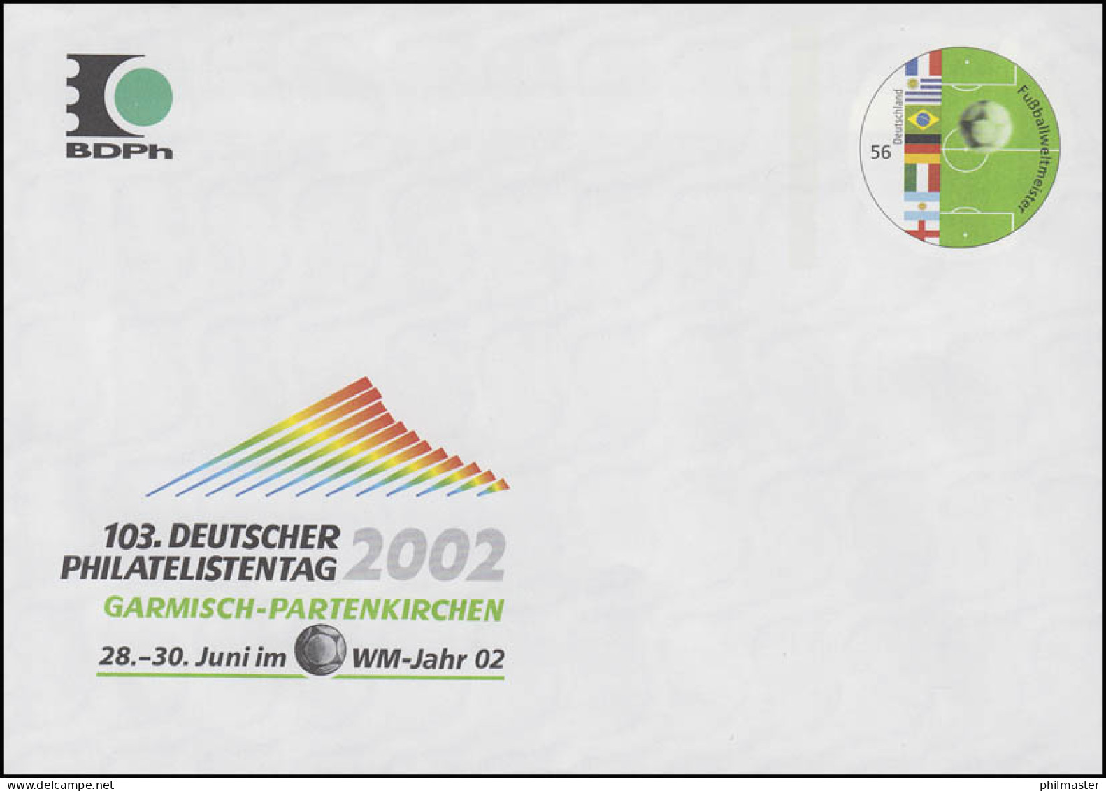 USo 37Y Philatelistentag 2002 Und Fußballweltmeister, Postfrisch - Sobres - Nuevos