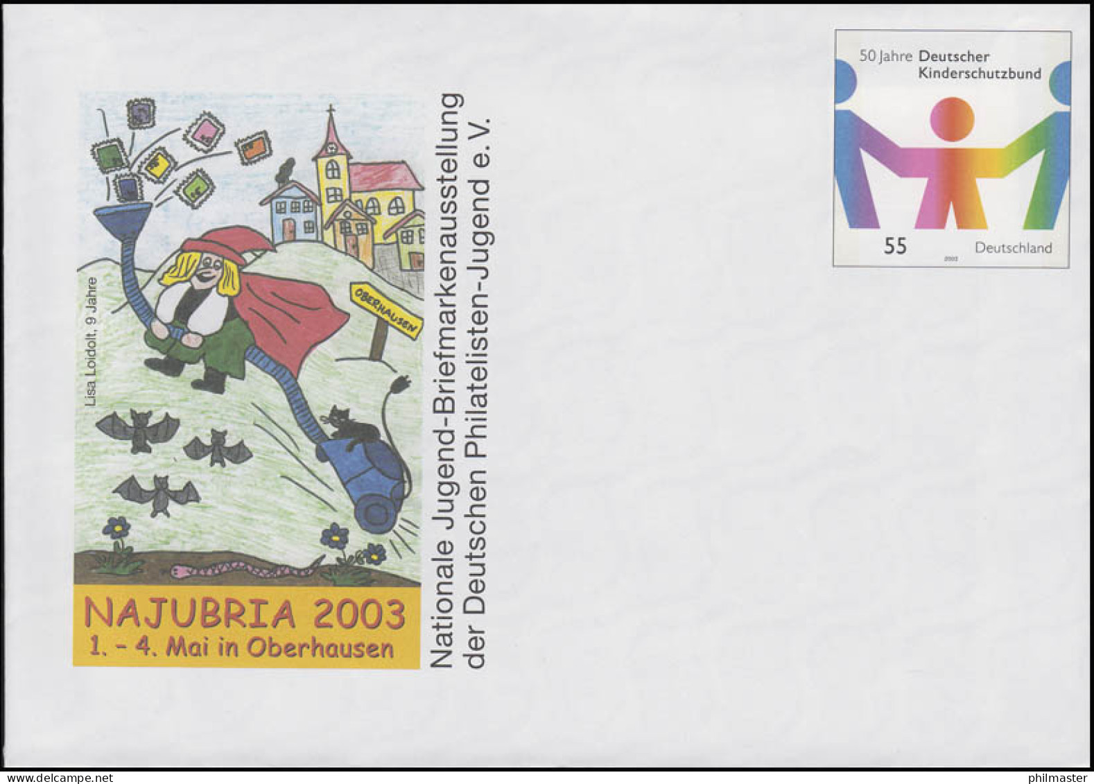USo 57 NAJUBRIA 2003 Und 50 Jahre Deutscher Kinderschutzbund, ** - Enveloppes - Neuves