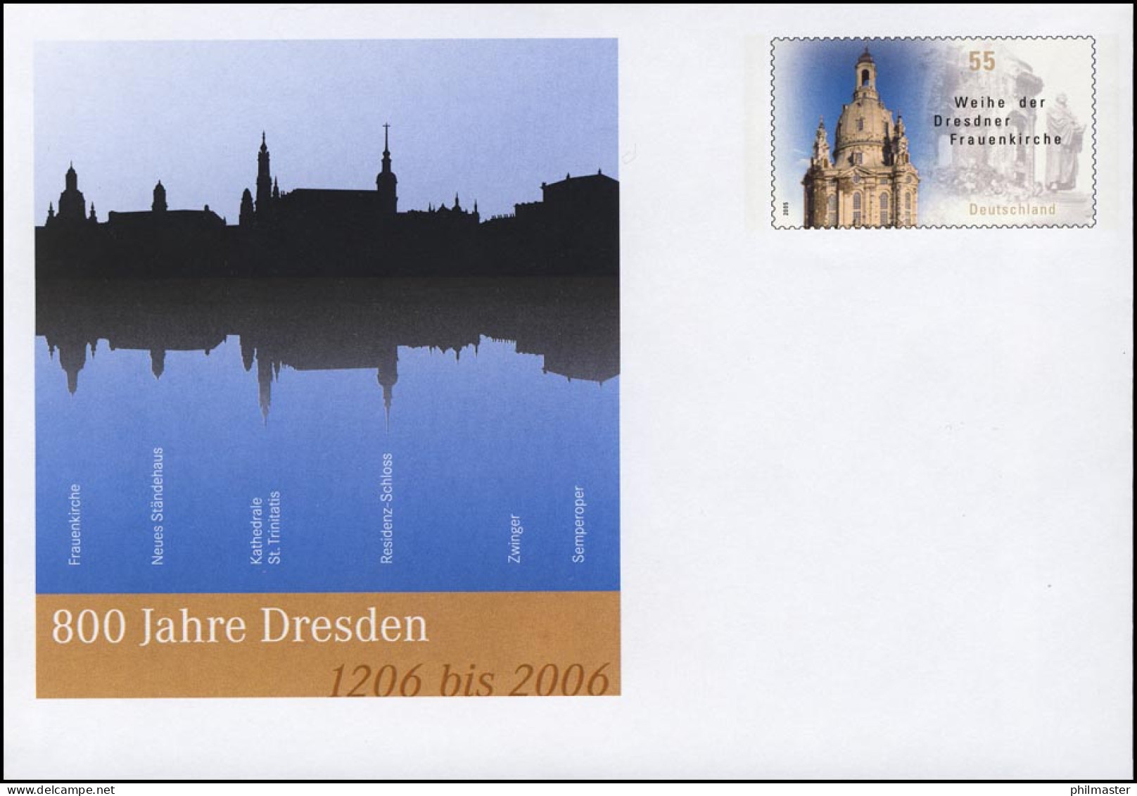 USo 112 Jubiläum 800 Jahre Dresden 2006, ** - Briefomslagen - Ongebruikt