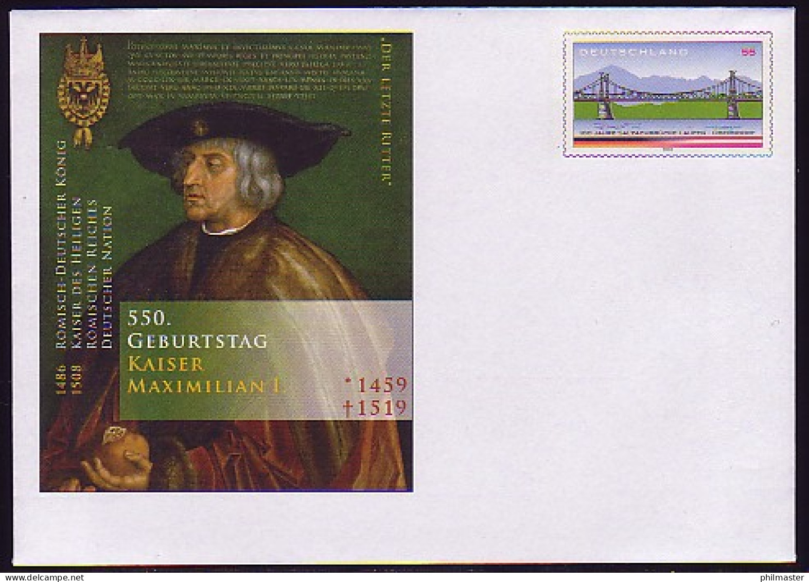 USo 176 Kaiser Maximilian I., Postfrisch - Enveloppes - Neuves