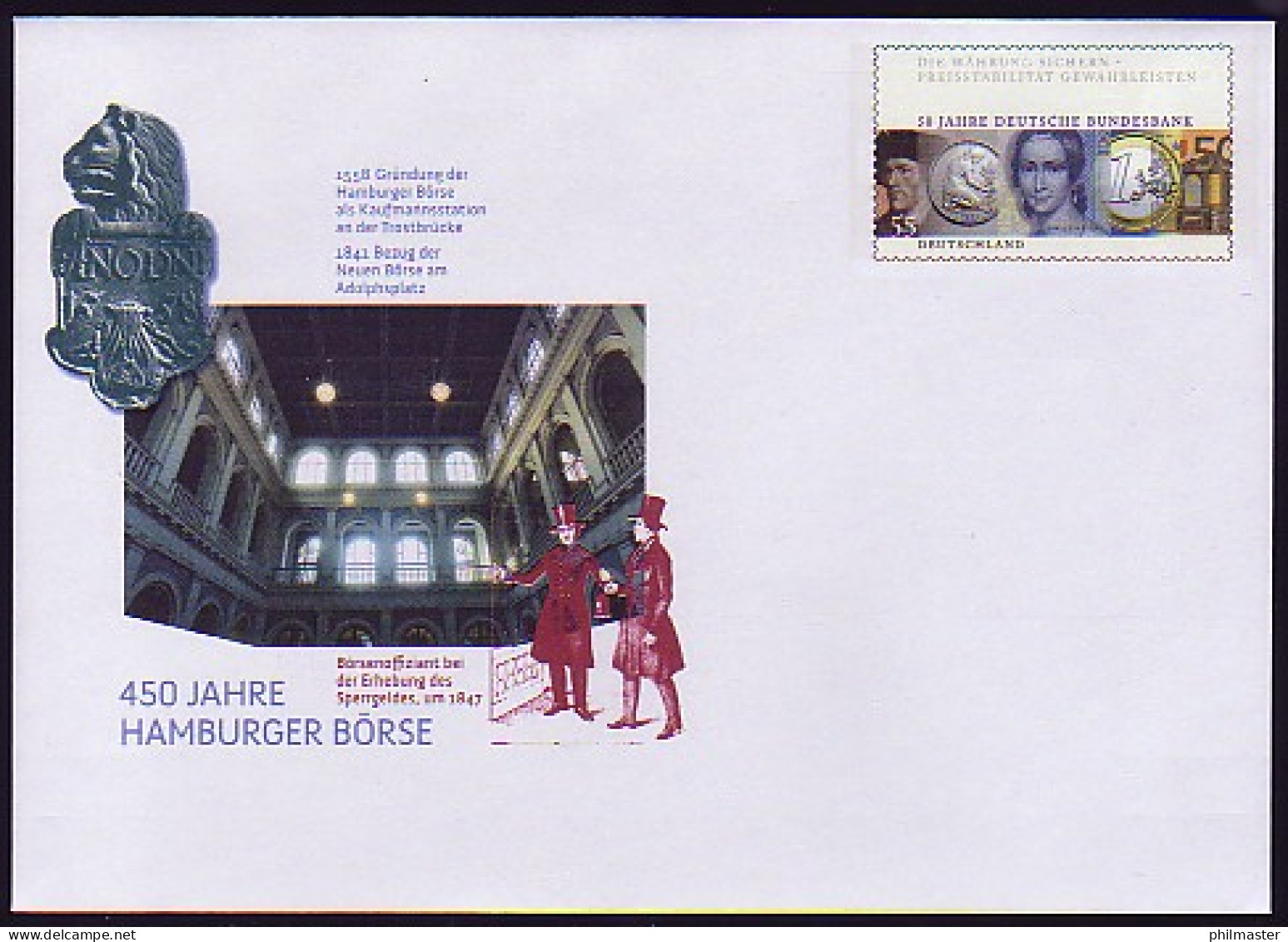 USo 164 Hamburger Börse - Deutsche Bundesbank 2008, ** - Enveloppes - Neuves