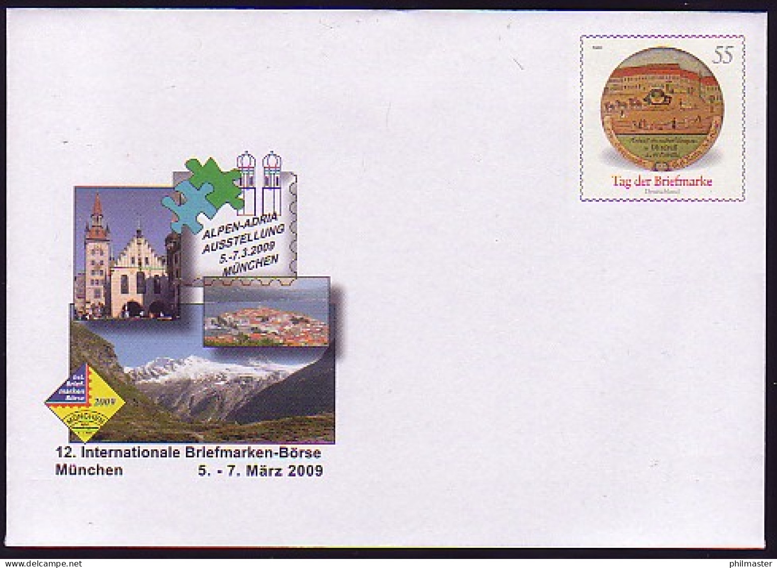 USo 175 Börse München - Tag Der Briefmarke 2009, Postfrisch - Enveloppes - Neuves