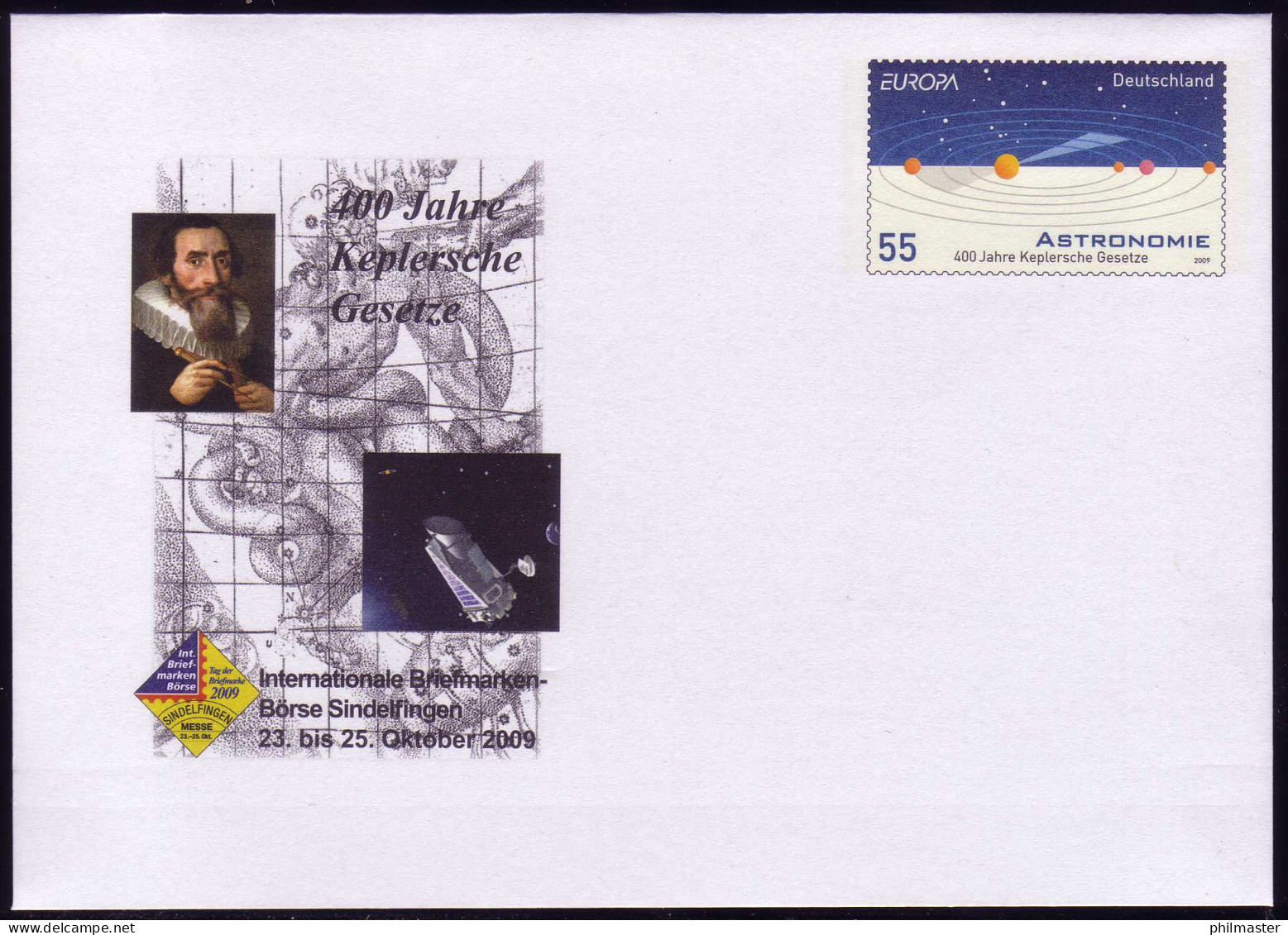 USo 192 Briefmarken-Börse Sindelfingen - Kepler 2009, Postfrisch - Enveloppes - Neuves