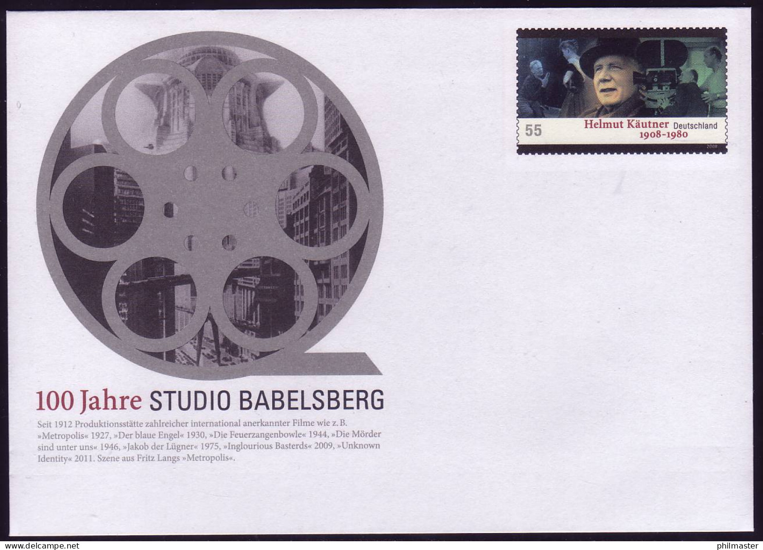 USo 260 100 Jahre Studio Babelsberg 2012, **  - Enveloppes - Neuves