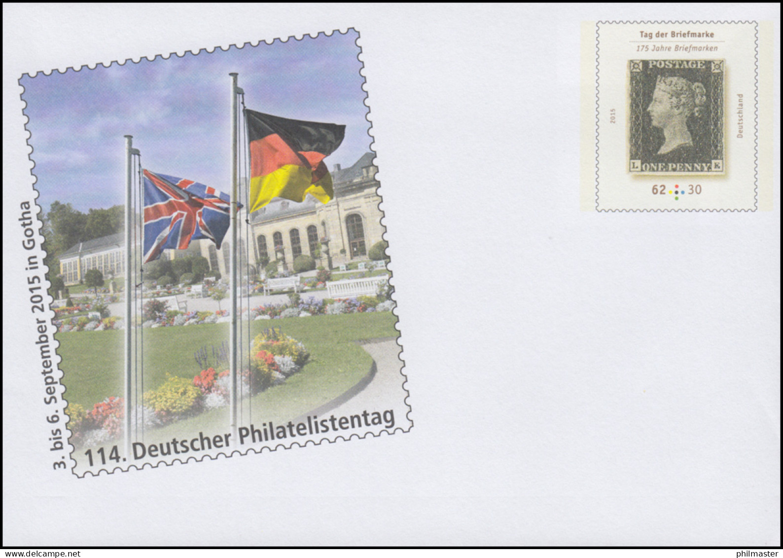 USo 371 Deutscher Philatelistentag Gotha 2015, ** - Covers - Mint