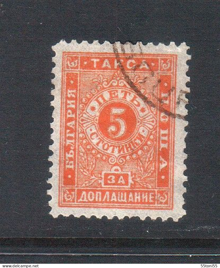 1893 Porto/Taxe Yvert-Nr.10(papier Pelure) - Used /oblitere /gest.(O)  Bulgaria/Bulgarie - Gebruikt