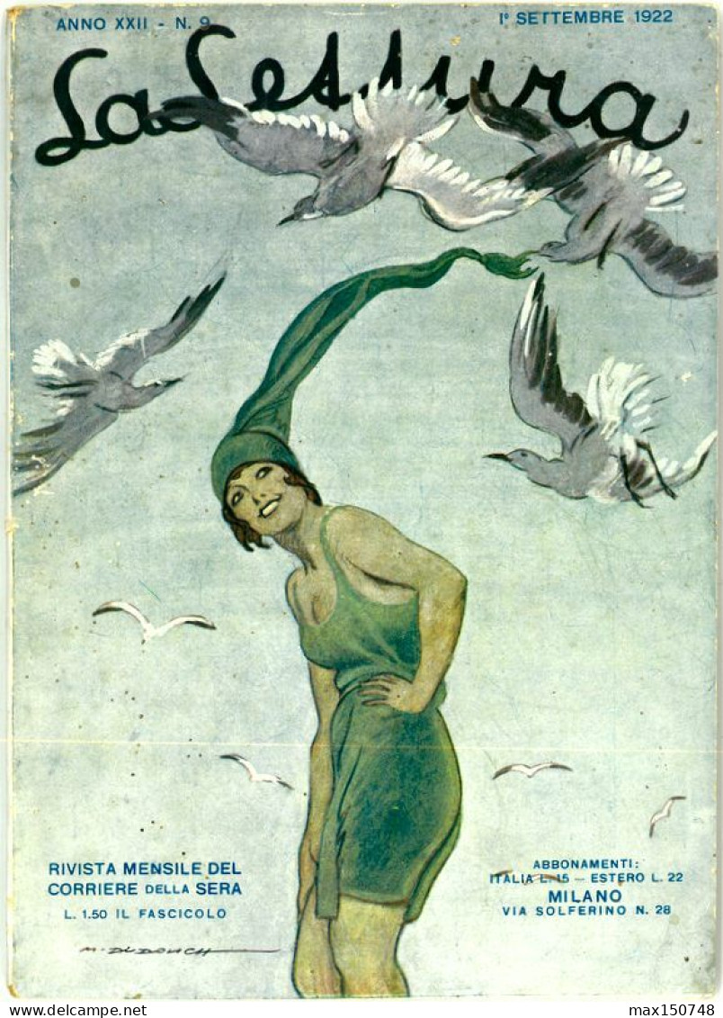 1922 - Art Déco - Rivista "La Lettura" - M. DUDOVICH (Italia) - Rara - Other & Unclassified