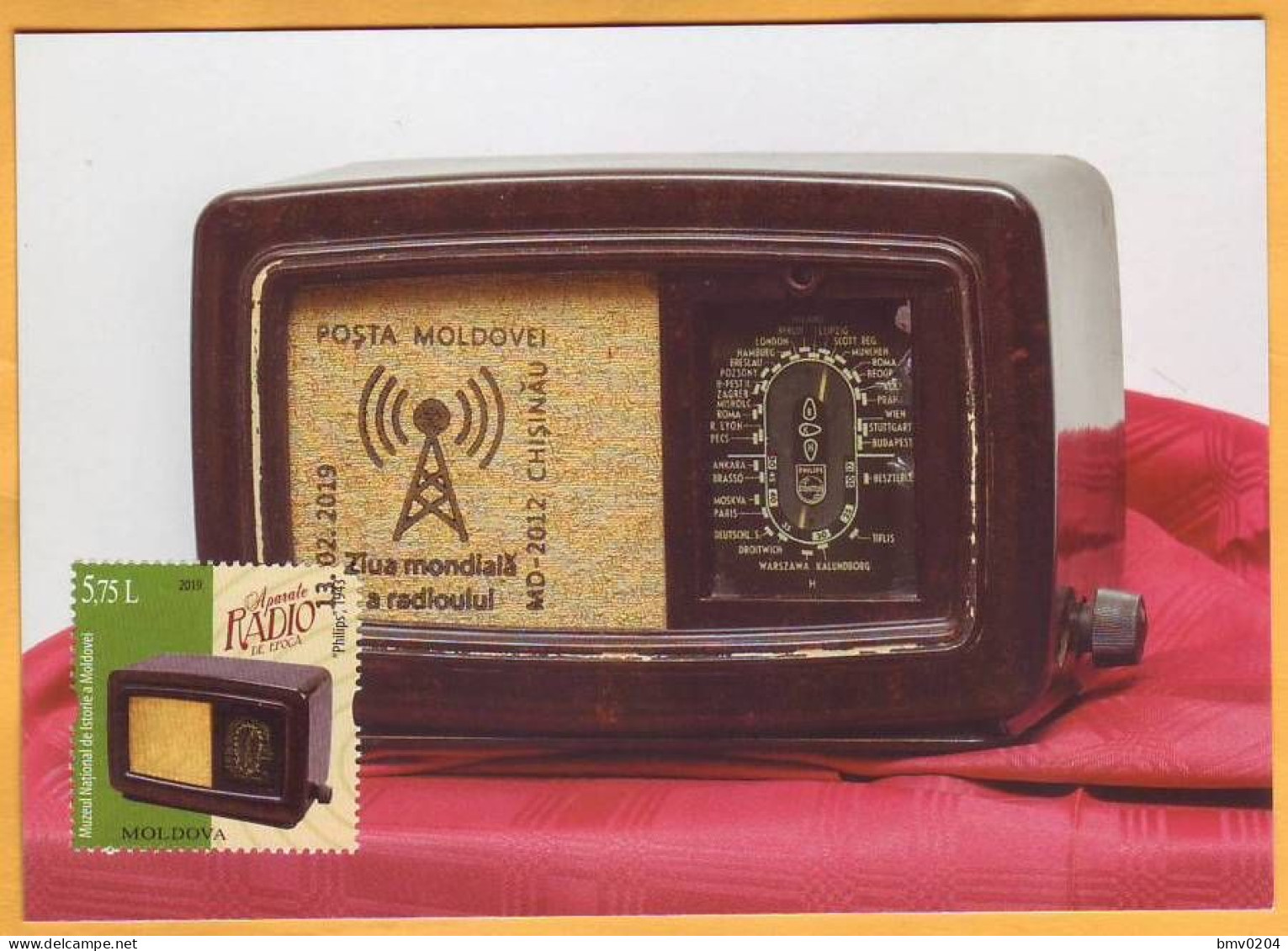 2019 Moldova Moldavie Maxicard Devices Radio. Telefunke-1934, Museum. Story - Telekom