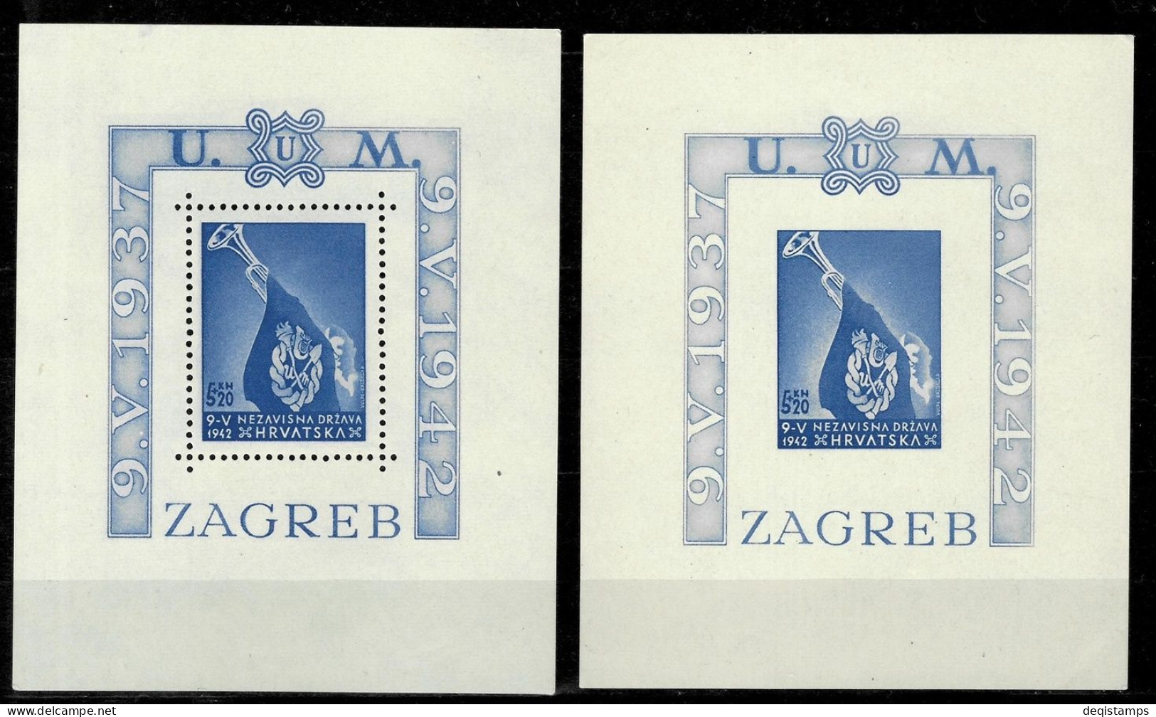 WWII Croatia NDH 1942 Victims Of Senj Masacre Blocks  MNH** - Croatie