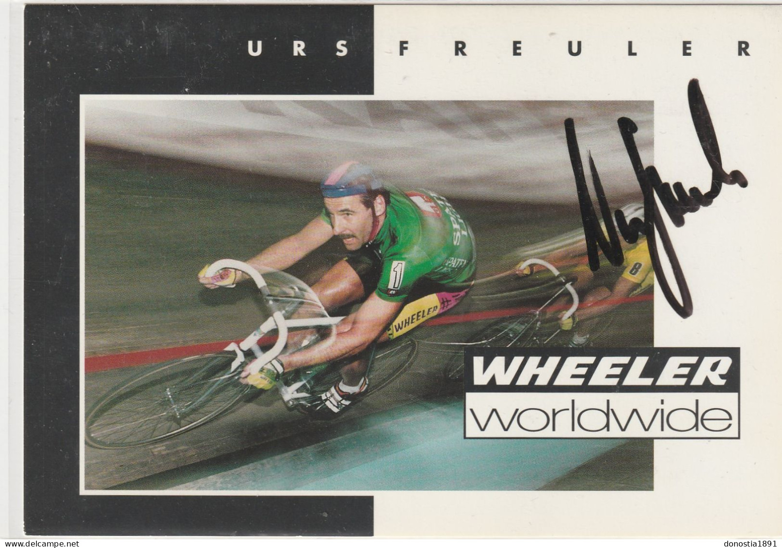 Cyclisme - Urs FREULER - Pistard - Autographe - Signature Manuscrite Et Authentique - 105x150 - Parfait état - Wielrennen