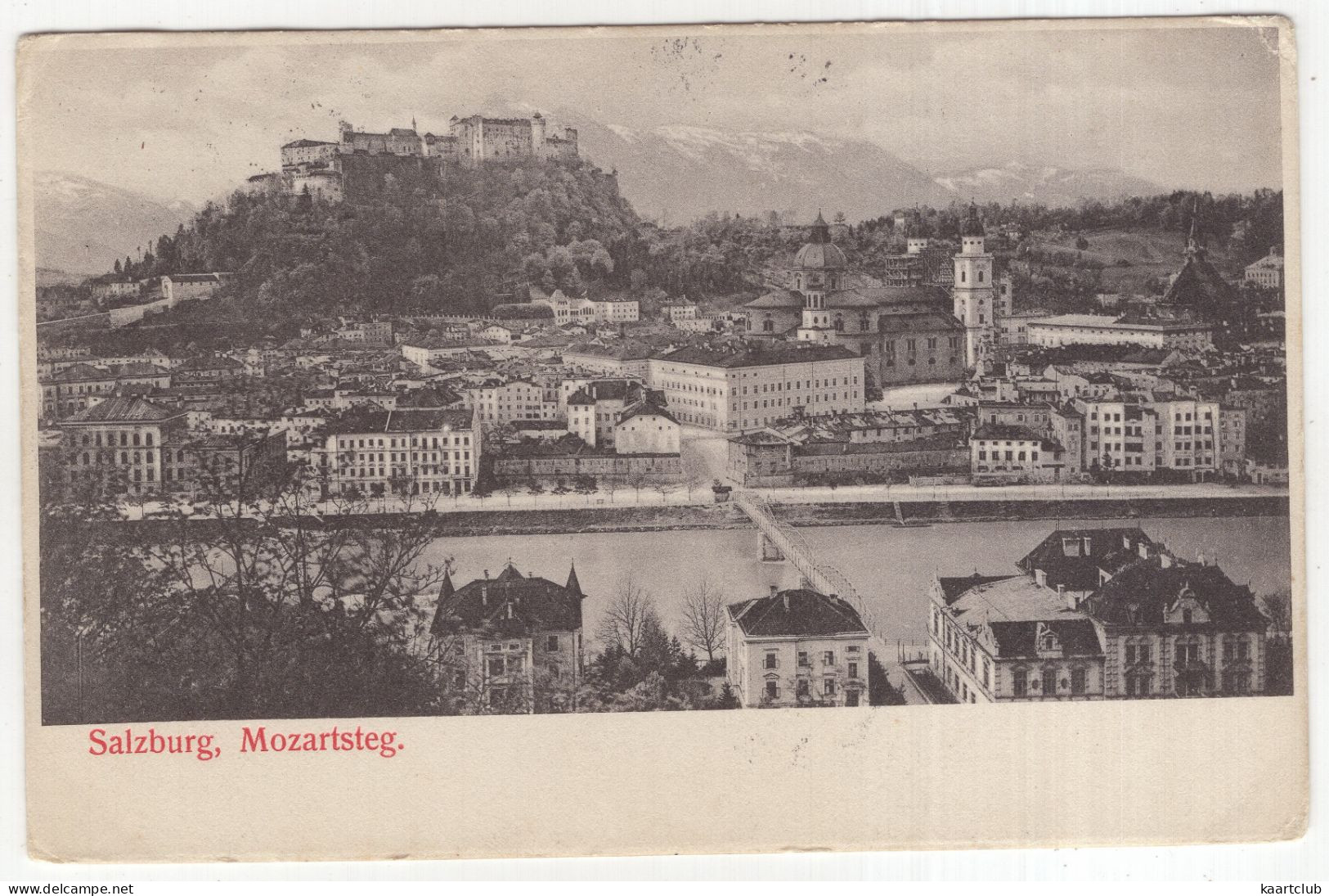 Salzburg, Mozartsteg. - (Österreich/Austria) - 1906 - Salzburg Stadt