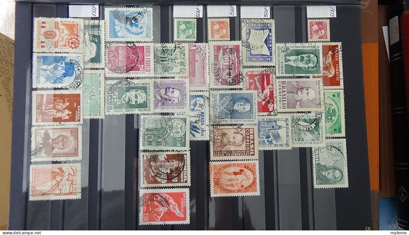 BF30 Ensemble de timbres de divers pays + Merson N° 122 **.(2 petites pites de rouille au dos) Cote 3200 euros