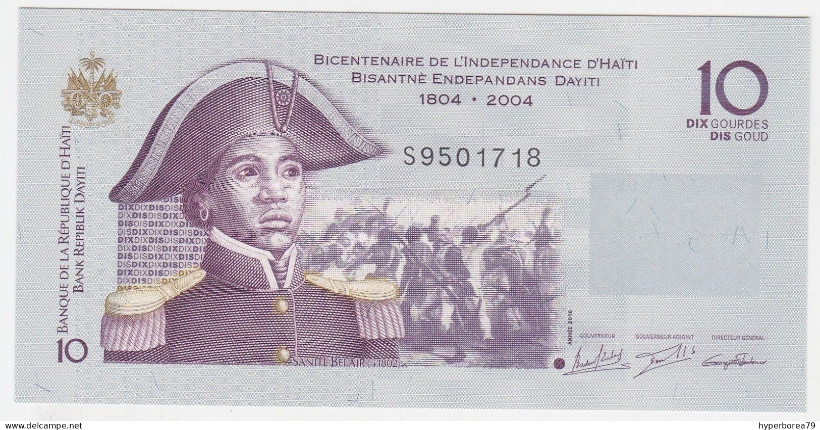 Haiti P 272 H - 10 Gourdes 2016 - UNC - Haiti