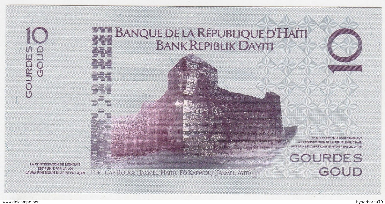 Haiti P 272 H - 10 Gourdes 2016 - UNC - Haiti