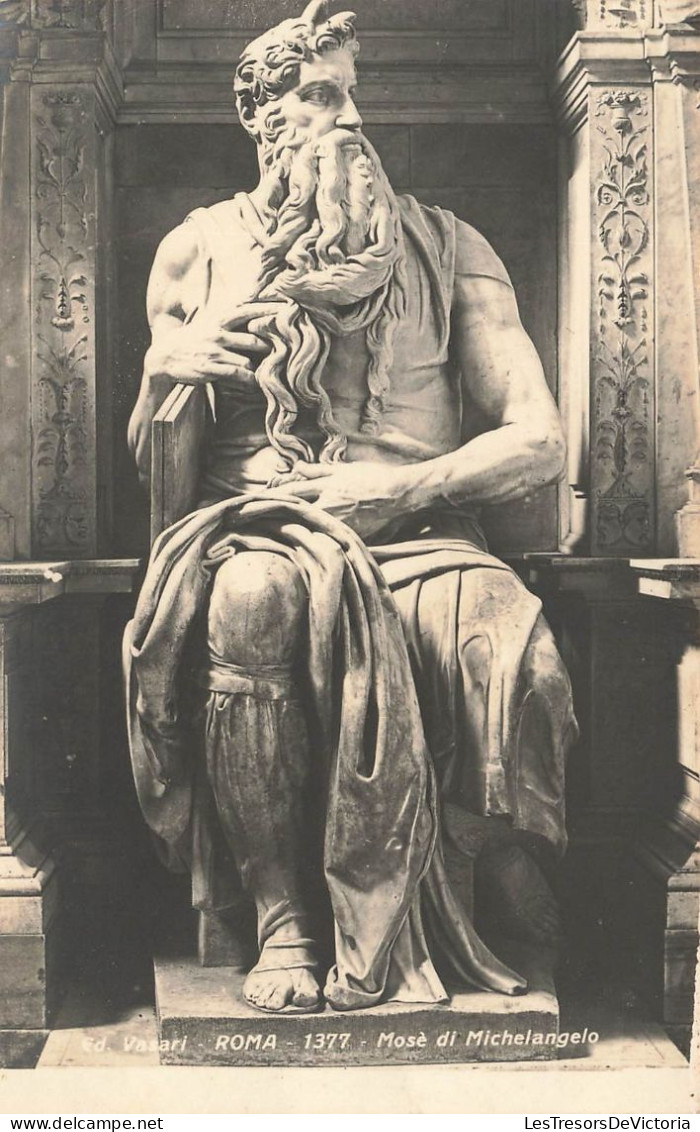 ITALIE - Roma - Mosé Di Michelangelo - Ed Vasari - Vue Sur Une Statue - Vue Générale - Carte Postale Ancienne - Musei