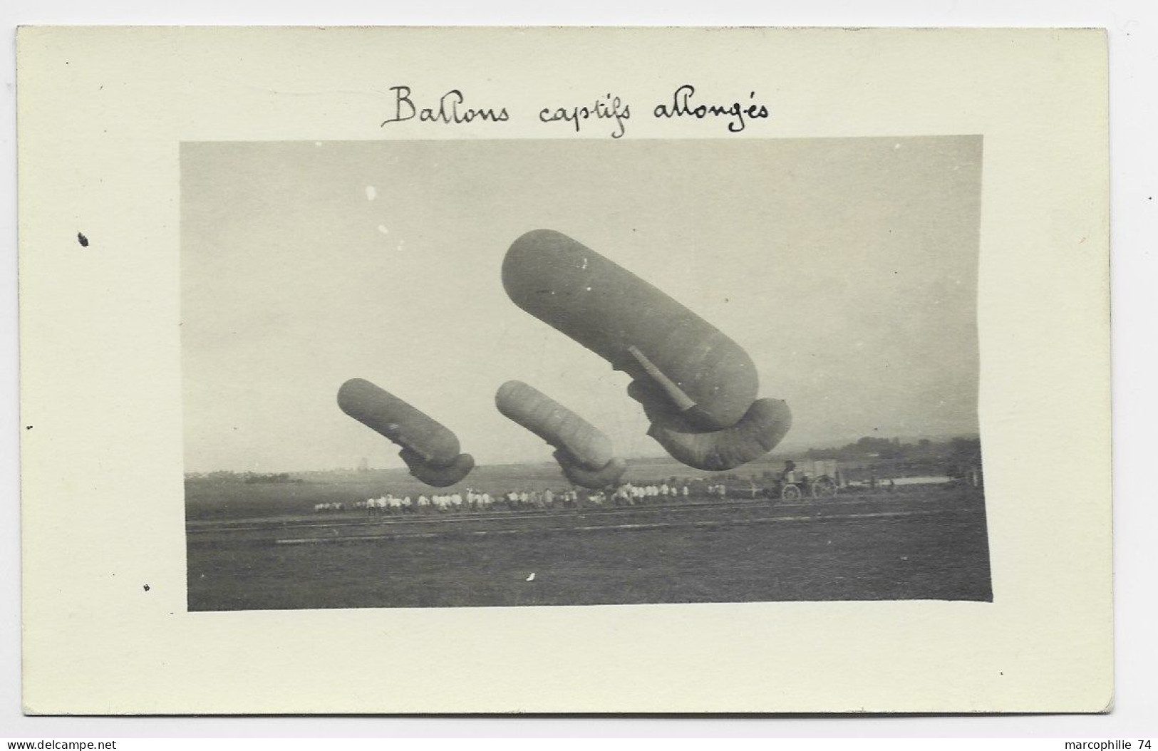 BALLONS CAPTIFS ALLONGES CARTE PHOTO - Other & Unclassified