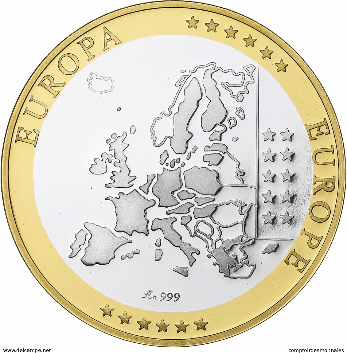 Monaco, Médaille, L'Europe, Monaco, Argent, FDC - Sonstige & Ohne Zuordnung