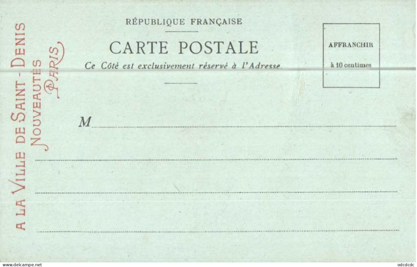 La Poste Au Mexique   Pionnière RV A La Ville De Saint Denis Nouveautés Paris - Postal Services