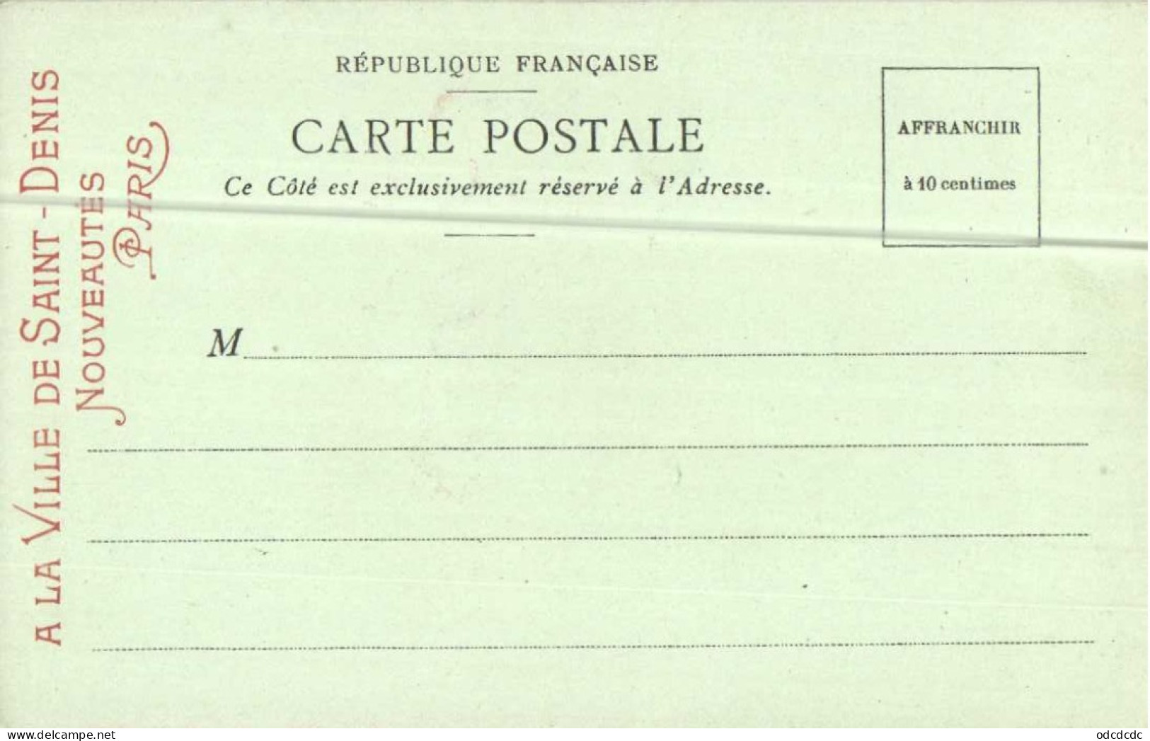 La Poste Au TRANSWAAL   Pionnière RV A La Ville De Saint Denis Nouveautés Paris - Postal Services