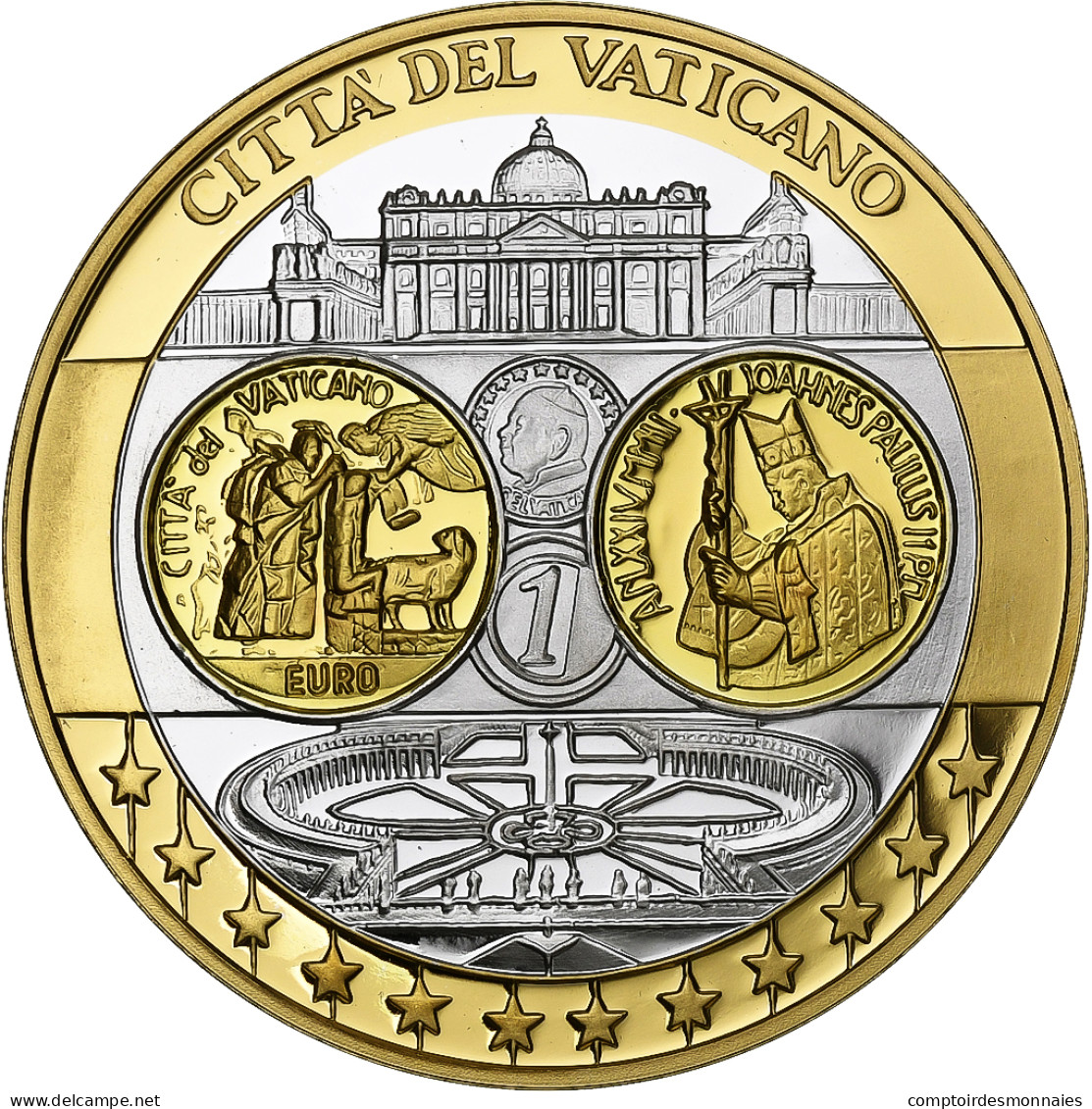 Vatican, Médaille, L'Europe, Vatican, Argent, FDC - Autres & Non Classés