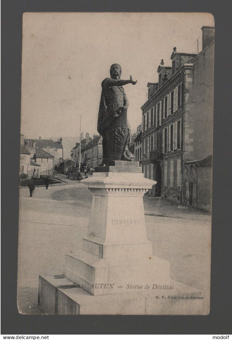 CPA - 71 - Autun - Statue De Divitiac - Non Circulée - Autun