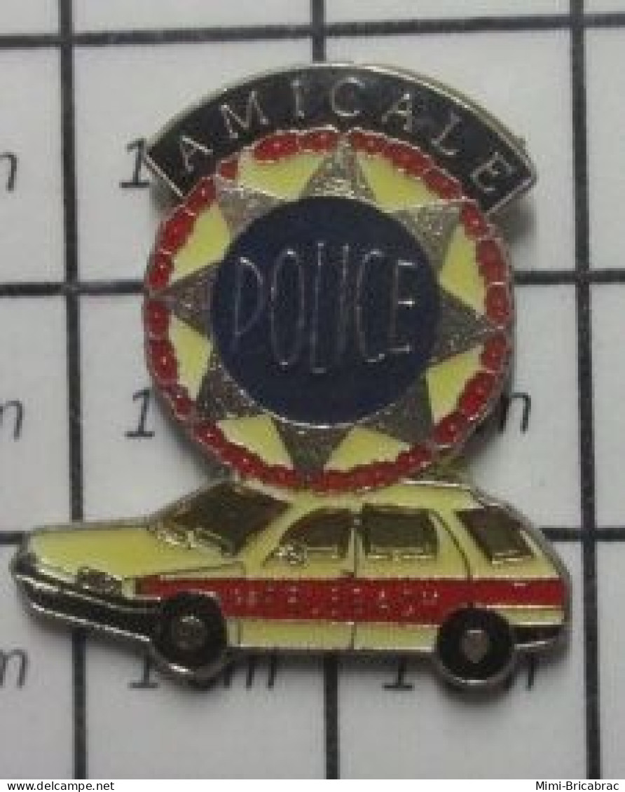 1618B Pin's Pins / Beau Et Rare : POLICE / VOITURE AMICALE DE LA POLICE MERLEBACH - Polizia