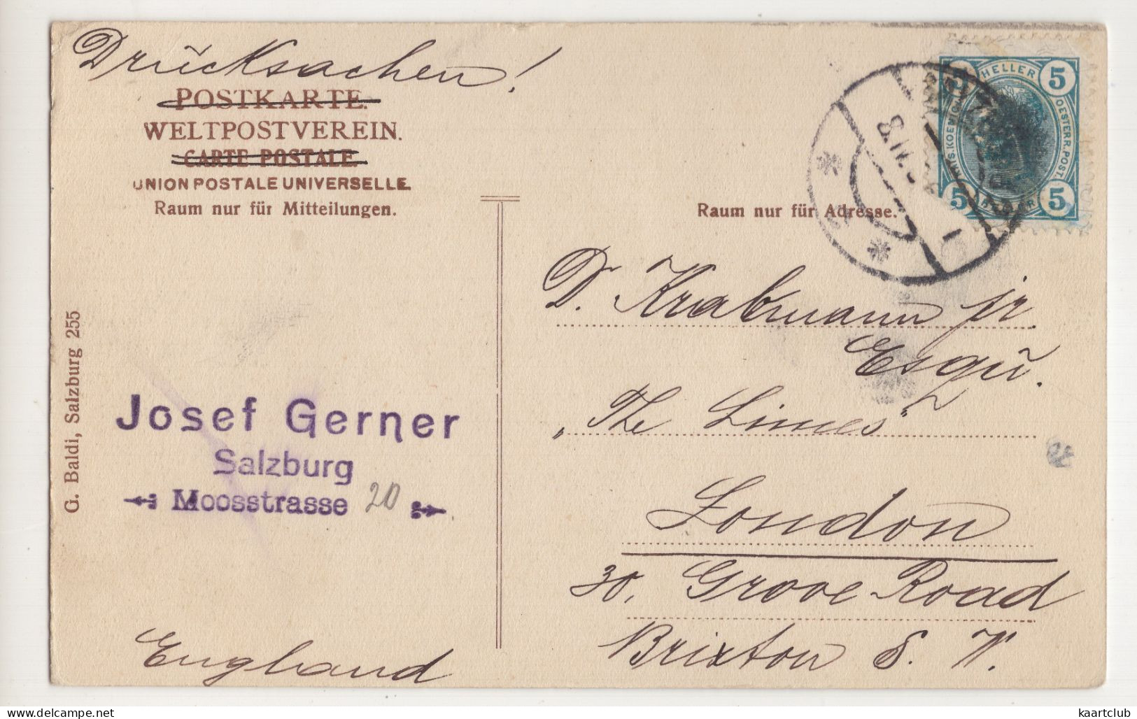 Salzburg - (Österreich/Austria) - 1906 - Salzburg Stadt