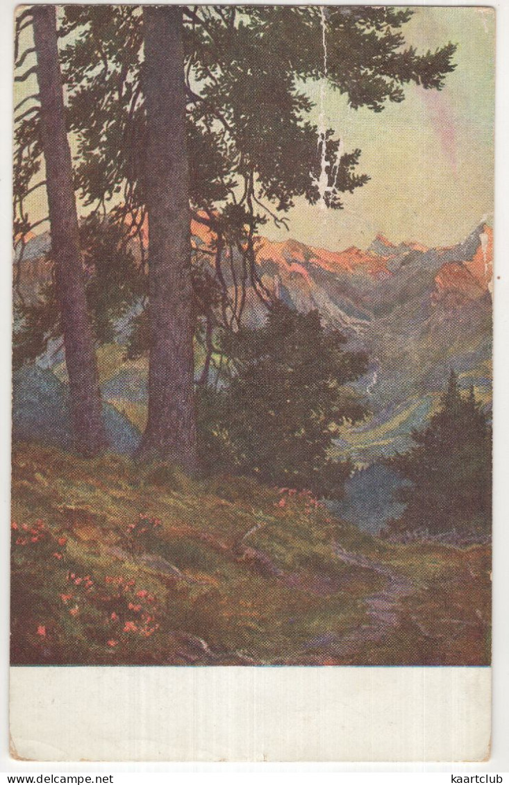 Weg Zur Schmittenhöhe - Blick Auf Den Großglockner. - (Österreich/Austria) - 1906 - Zell Am See