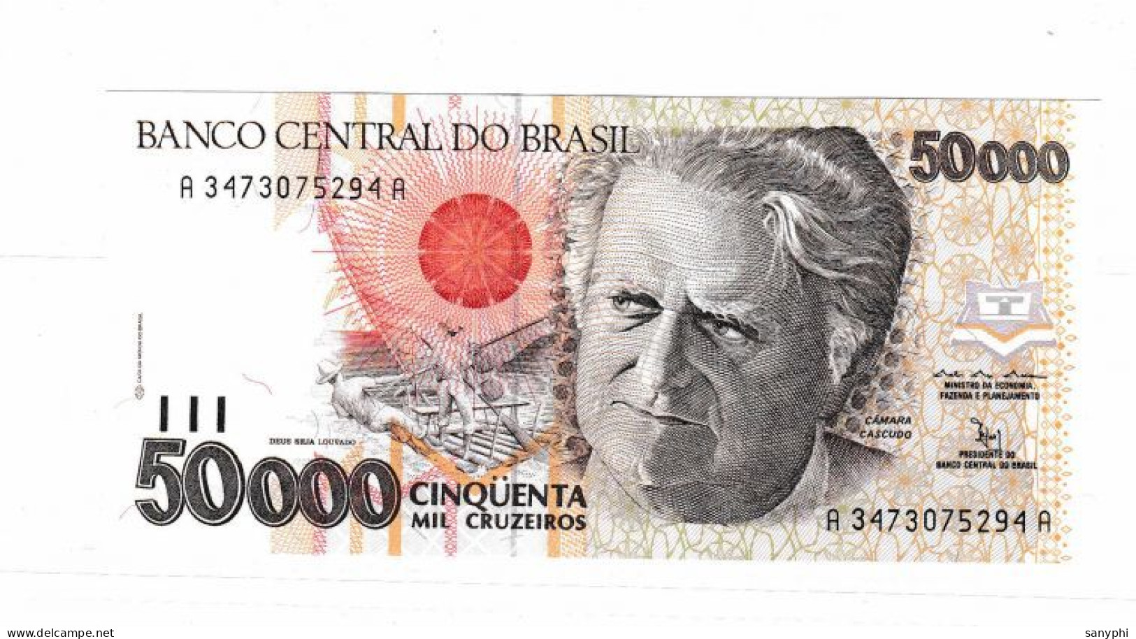 Banco Central Do Brasil 5000 Dallors  - Brazil