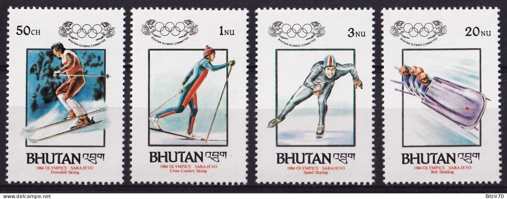 Bhutan, 1984 Y&T. 671 / 674, MNH. - Bhoutan