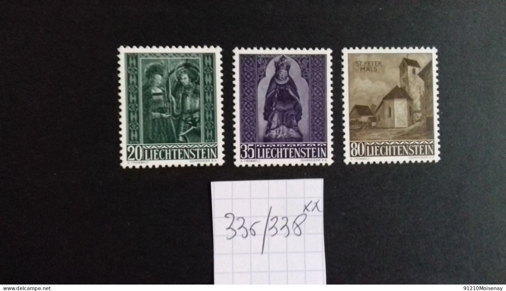 LIECHTENSTEIN   N°336/338 ** - Unused Stamps